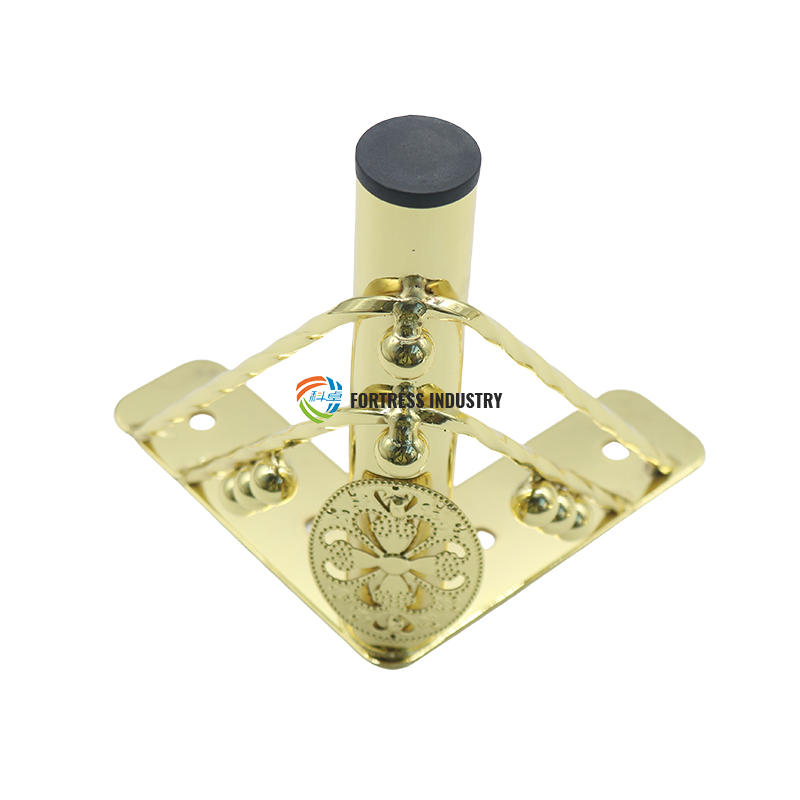 Popular Hollow Design Series Golden Metal Steel Cast Iron Carved Office Furniture Sofa Legs for Chair & Bed for Living Room Use