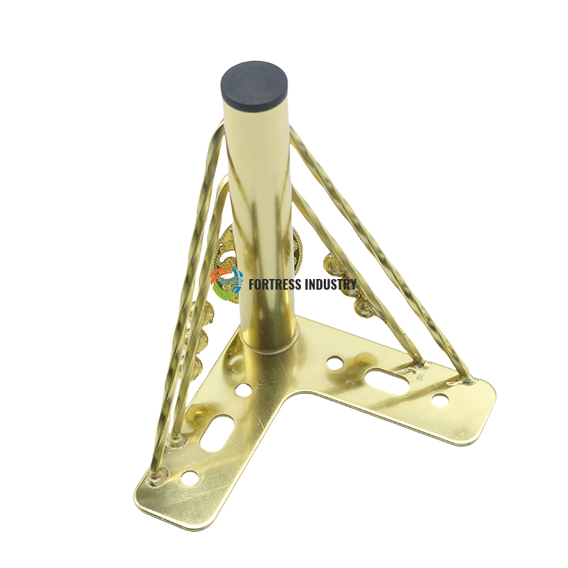 Popular Hollow Design Series Golden Metal Steel Cast Iron Carved Office Furniture Sofa Legs for Chair & Bed for Living Room Use